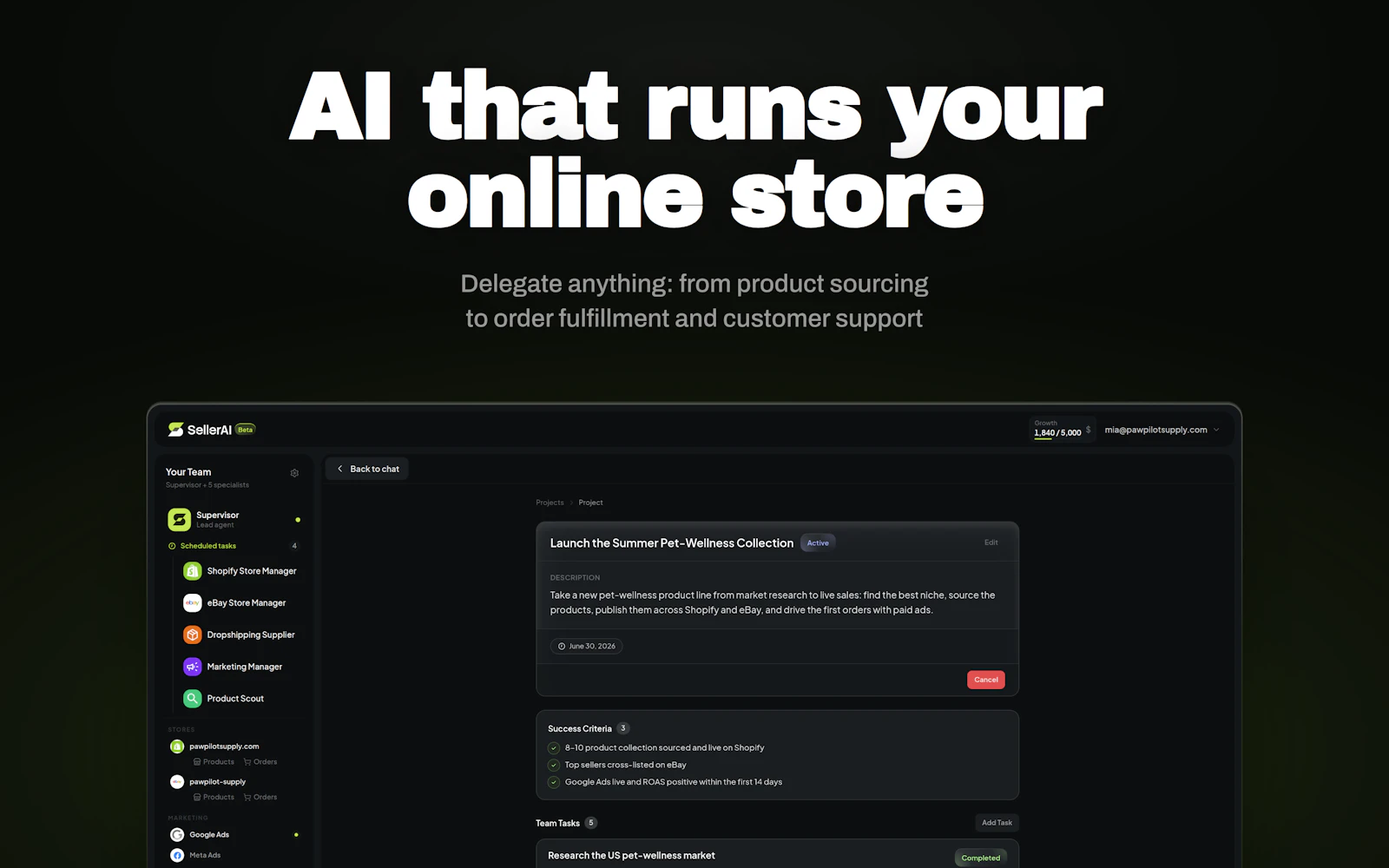 SellerClaw screenshot 2
