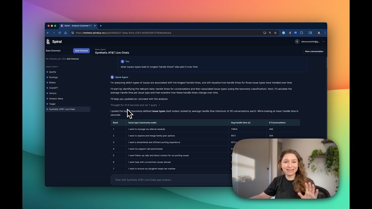 Spiral: AI-Powered Customer Feedback Analysis