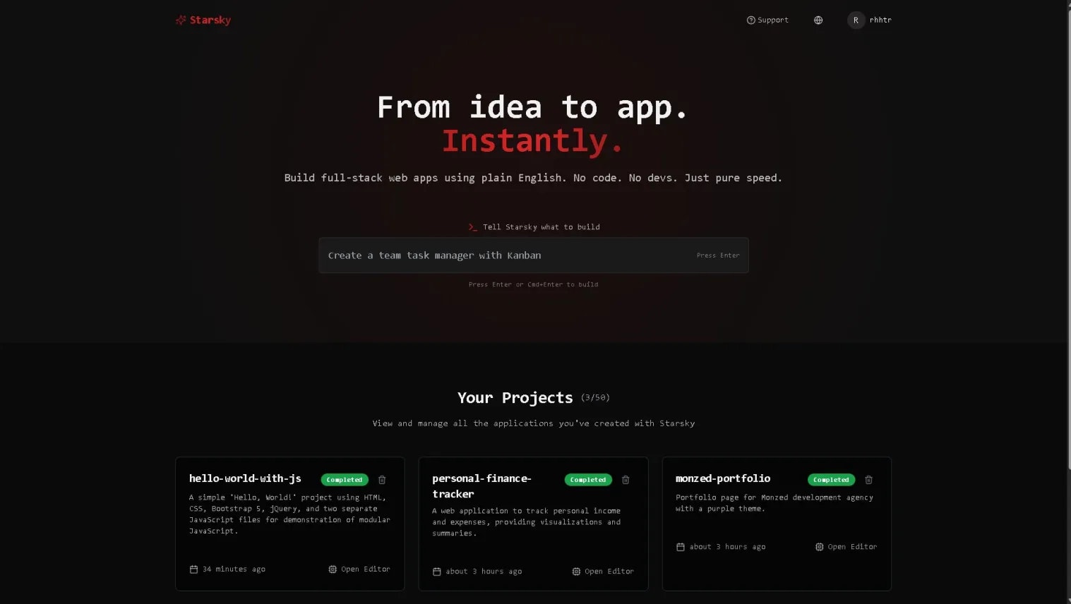 Starsky.app media 2