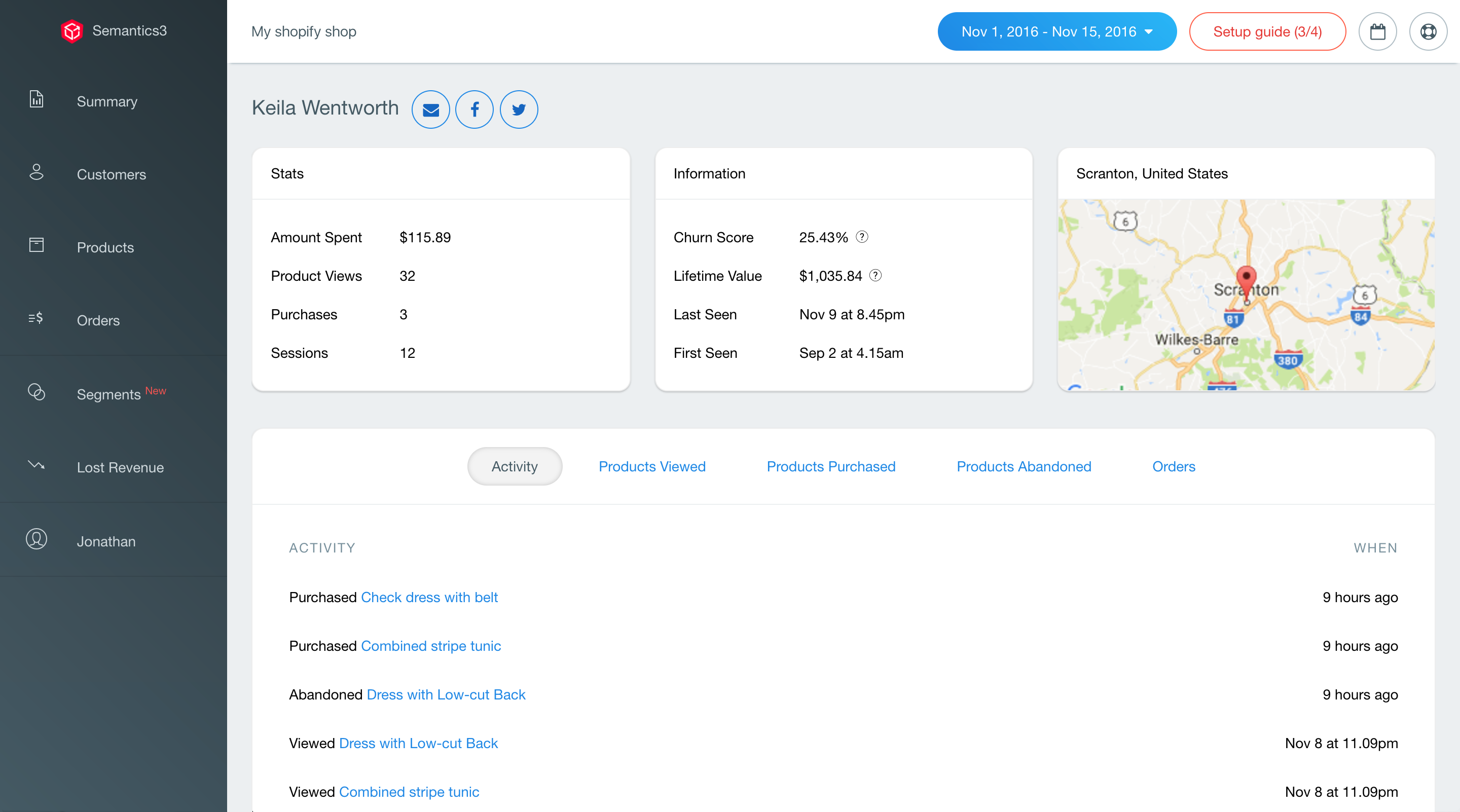 Semantics3 Analytics gallery image