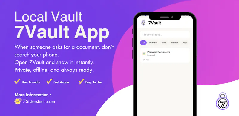 7Vault: Secure Offline Vault screenshot 1