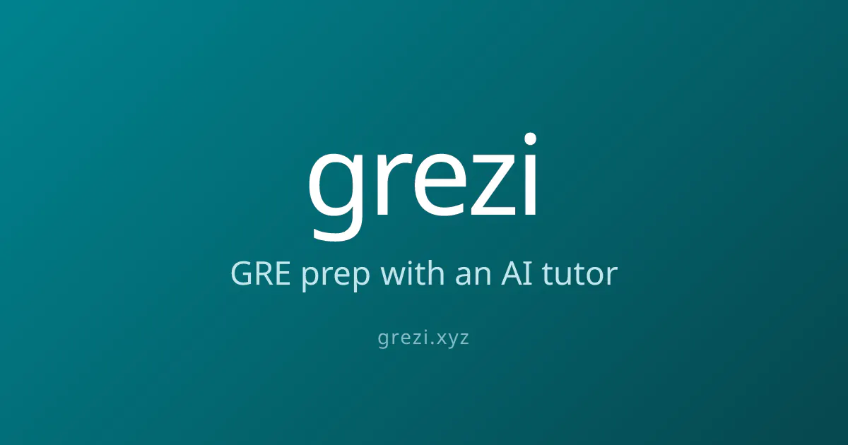 Grezi: GRE Prep, Quant & Verbal gallery image