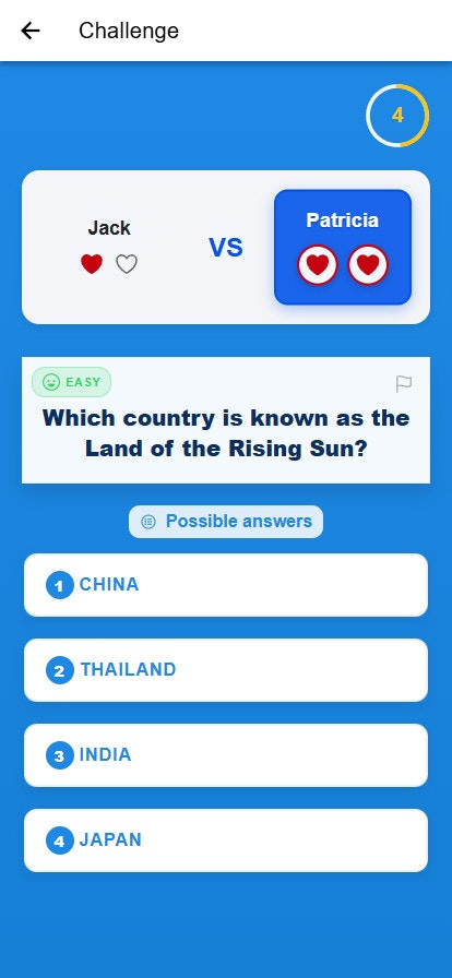 Média Brain Clash - Fast quiz battles. One device. Two players 7