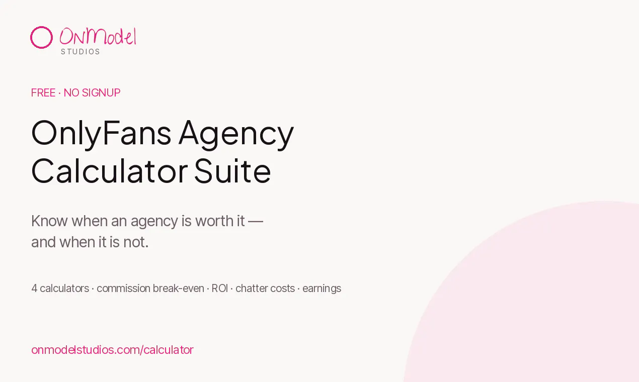 OnlyFans Agency Calculator Suite gallery image