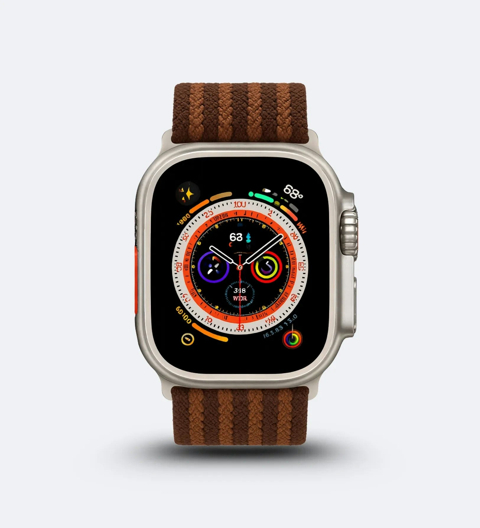 Buckle Striped Nylon Apple Watch Band