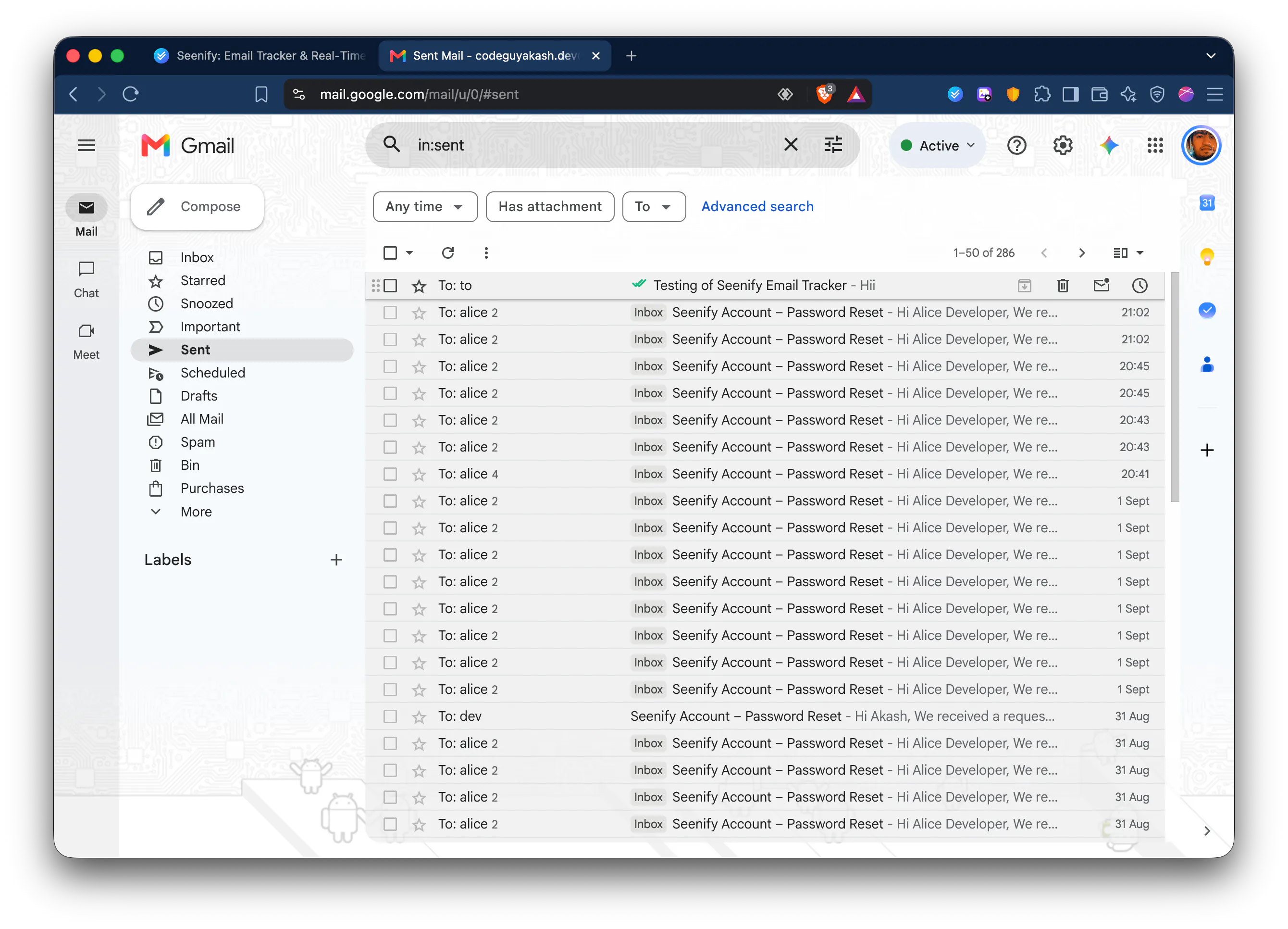 Seenify - Email Tracker gallery image