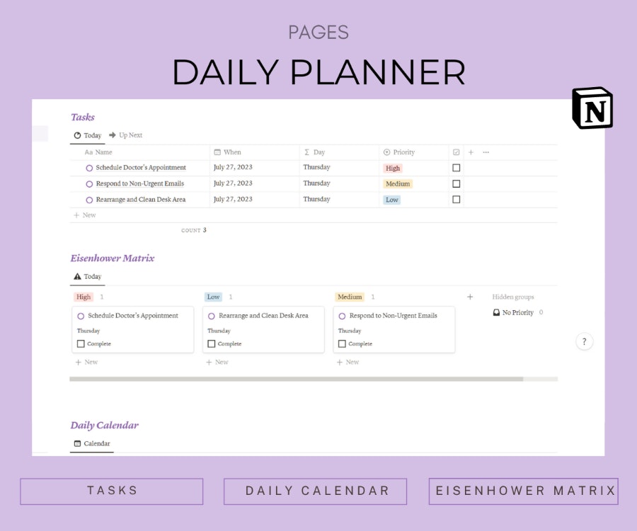 Notion TDAH Life Planner media 3