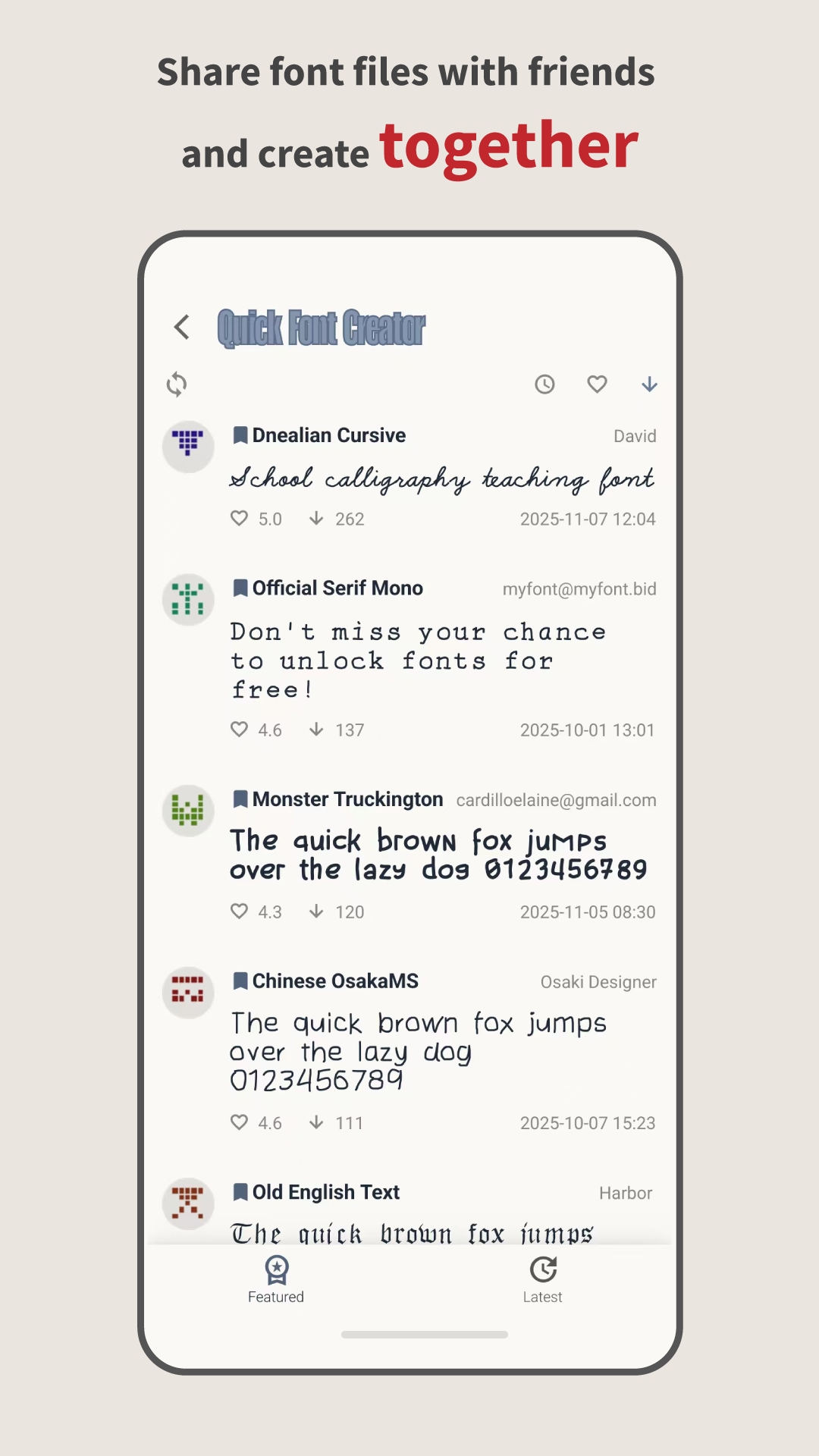 Quick Font Creator gallery image