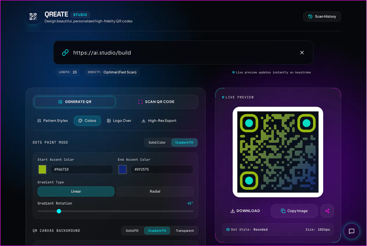 Aesthetic QR Code Generator gallery image