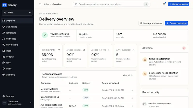 Sendry screenshot 1