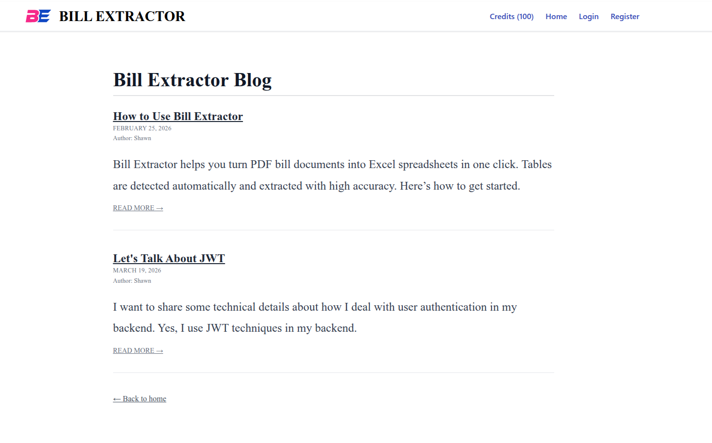 Bill Extractor gallery image