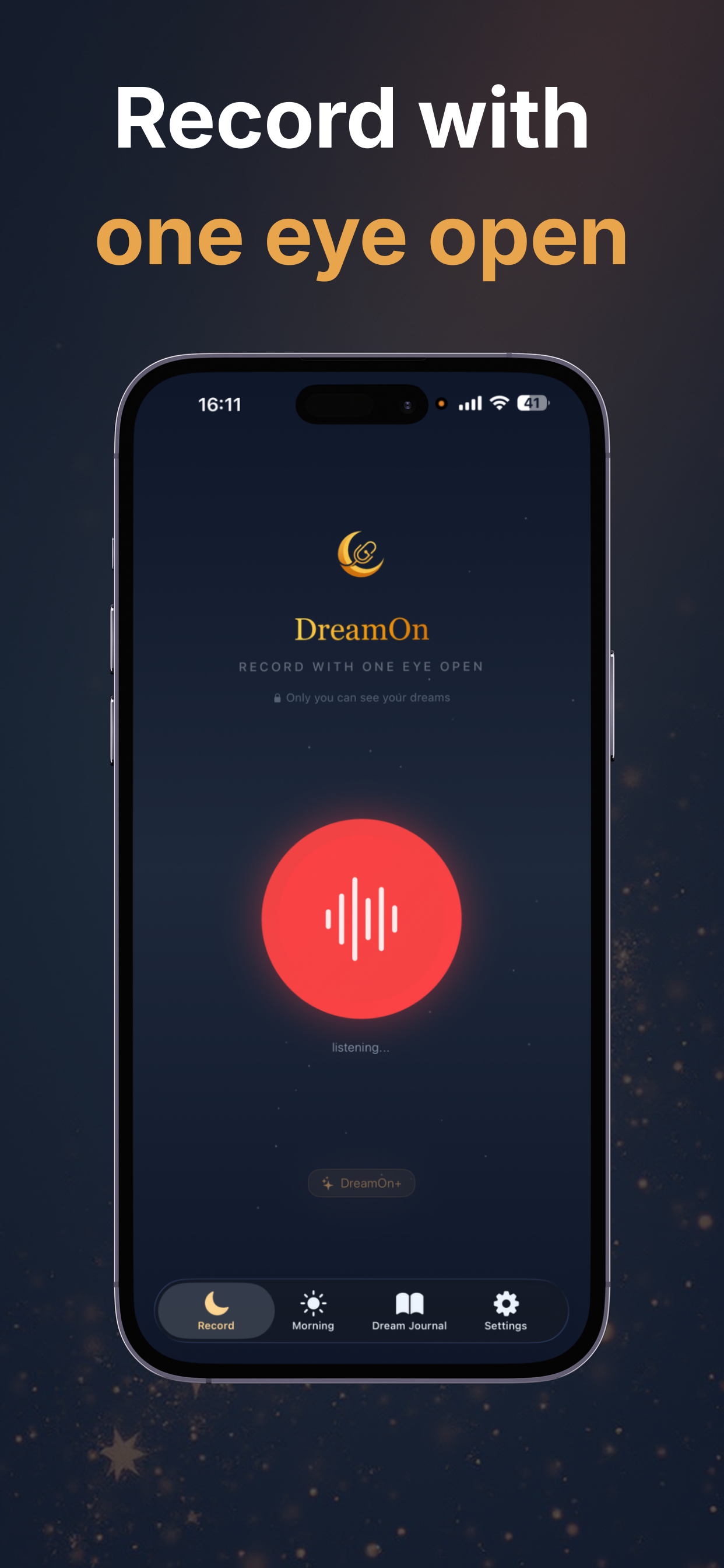 DreamOn - Screenshot 2 showing product features and functionality