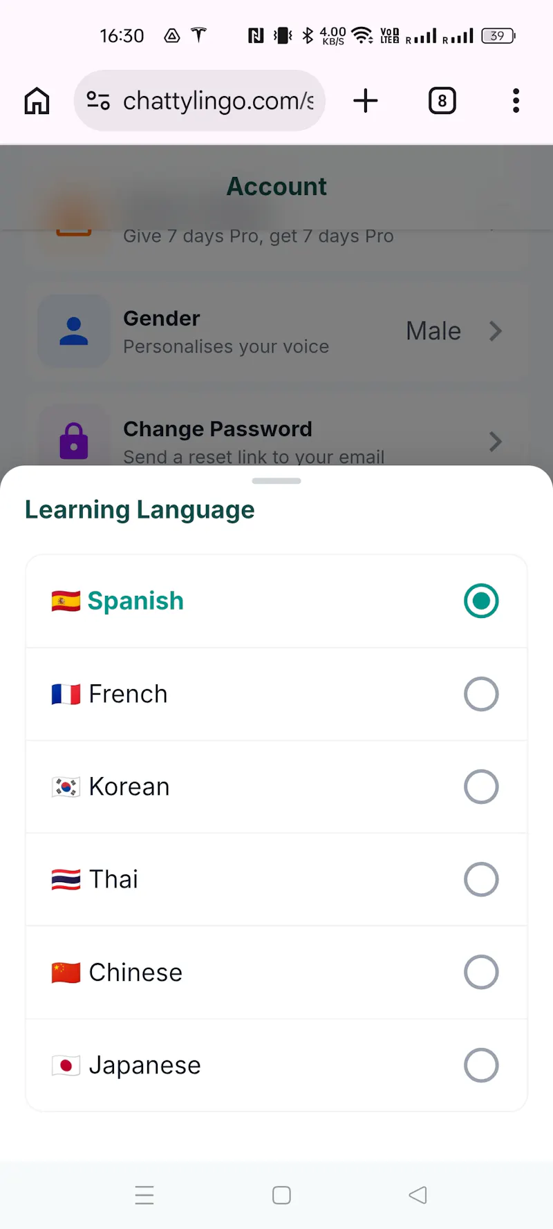 ChattyLingo — Learn Language by Speaking screenshot 13