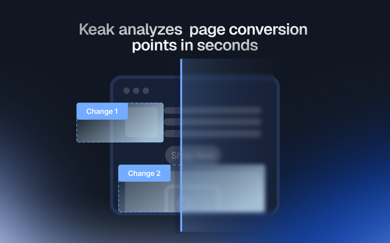 Keak - Screenshot 2 showing product features and functionality