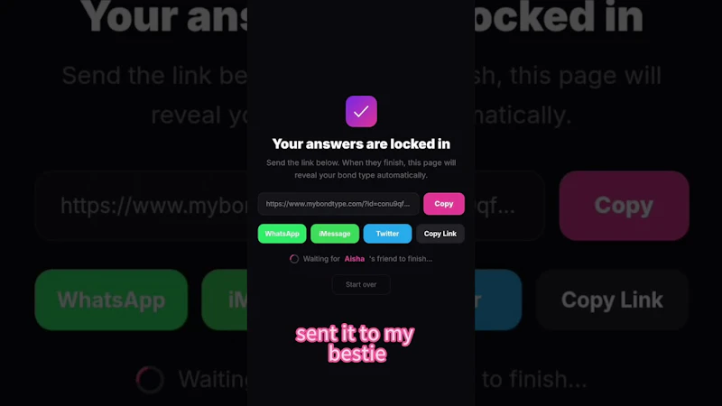 MyBondType screenshot 1 (video preview)