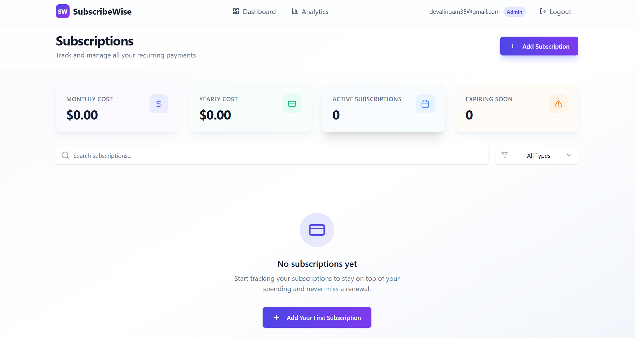 SubScribeWise  gallery image