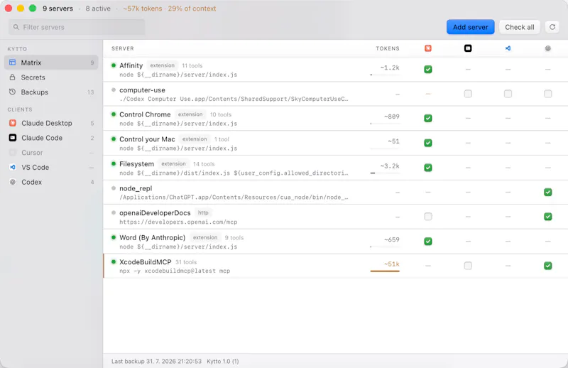 KyttoMCP screenshot 2