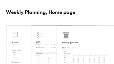 GTD System Notion Template Download gallery image