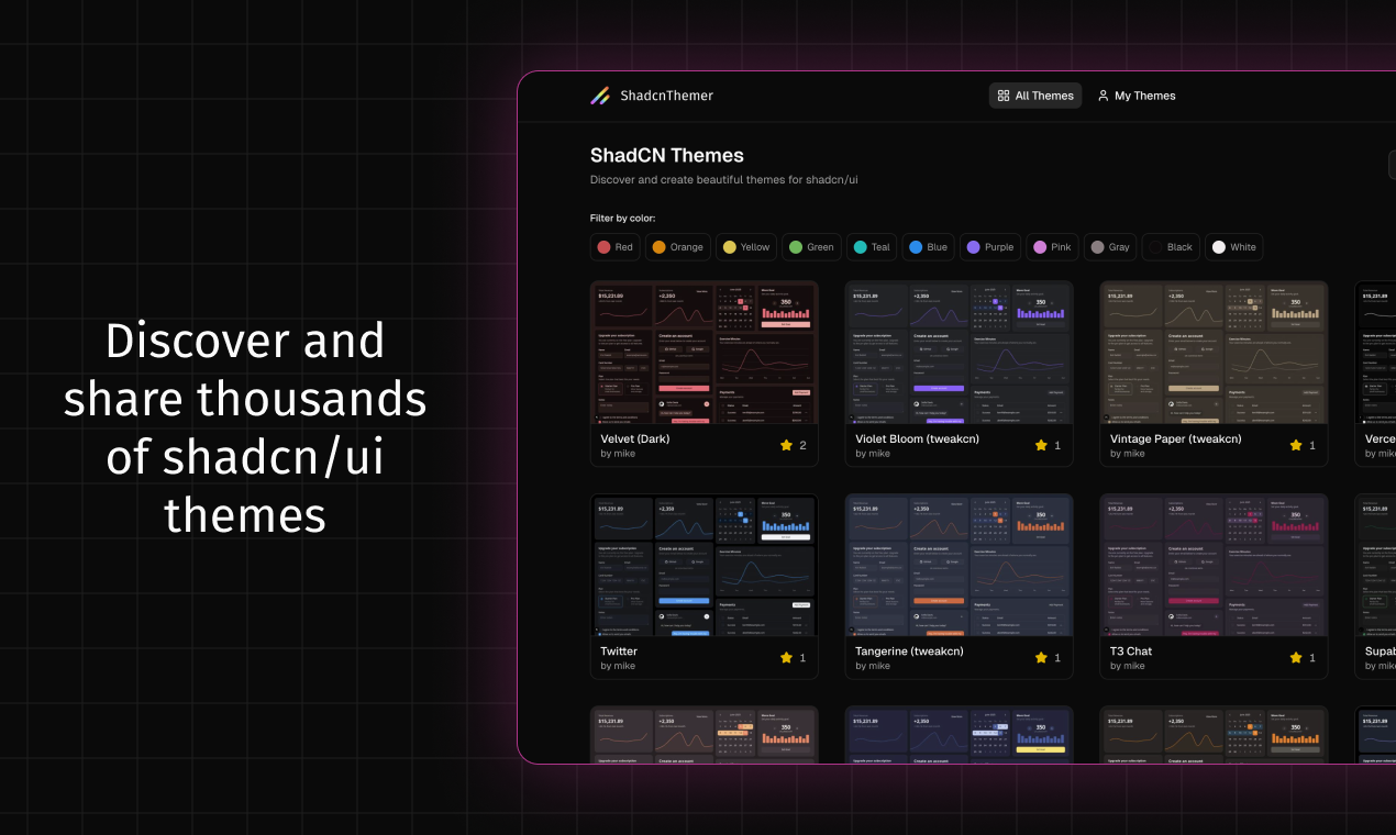 ShadcnThemer.com gallery image
