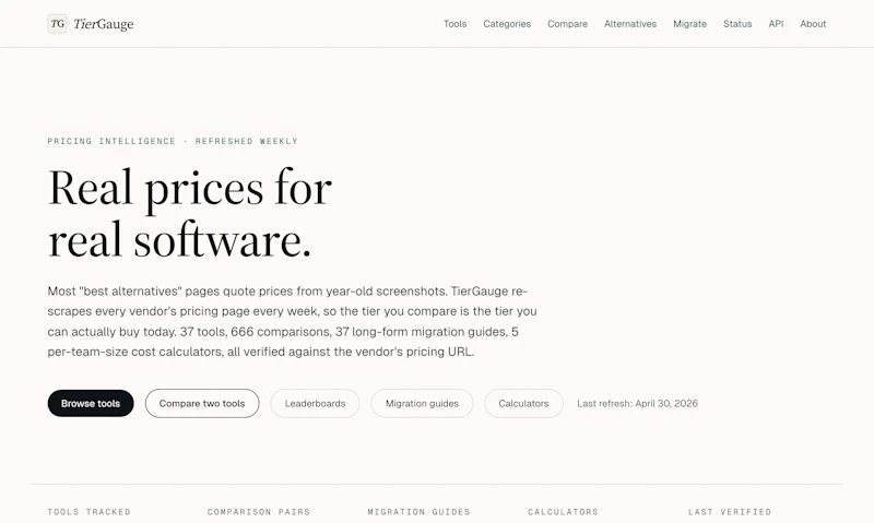 TierGauge screenshot 1