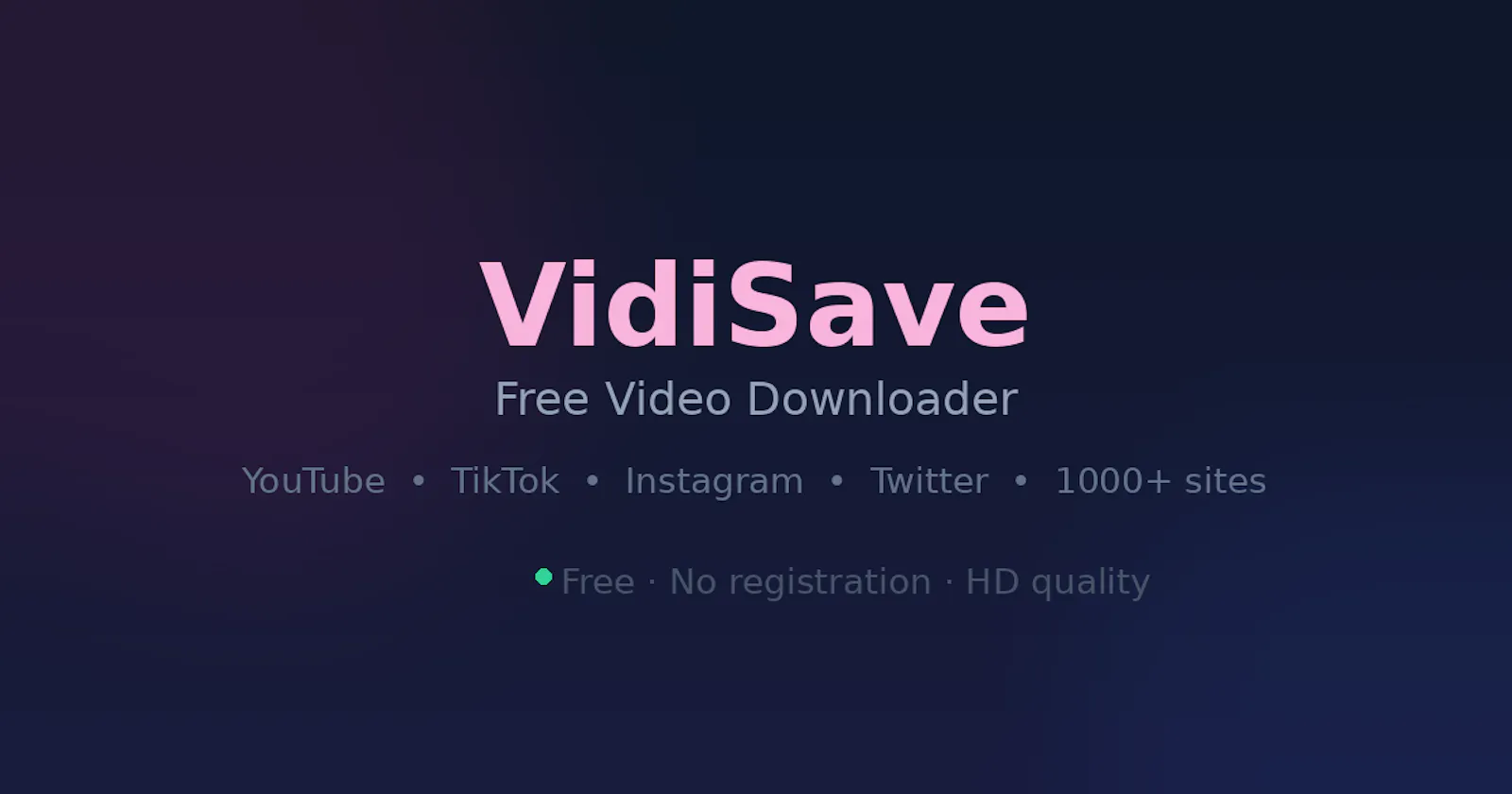 VidiSave screenshot 1