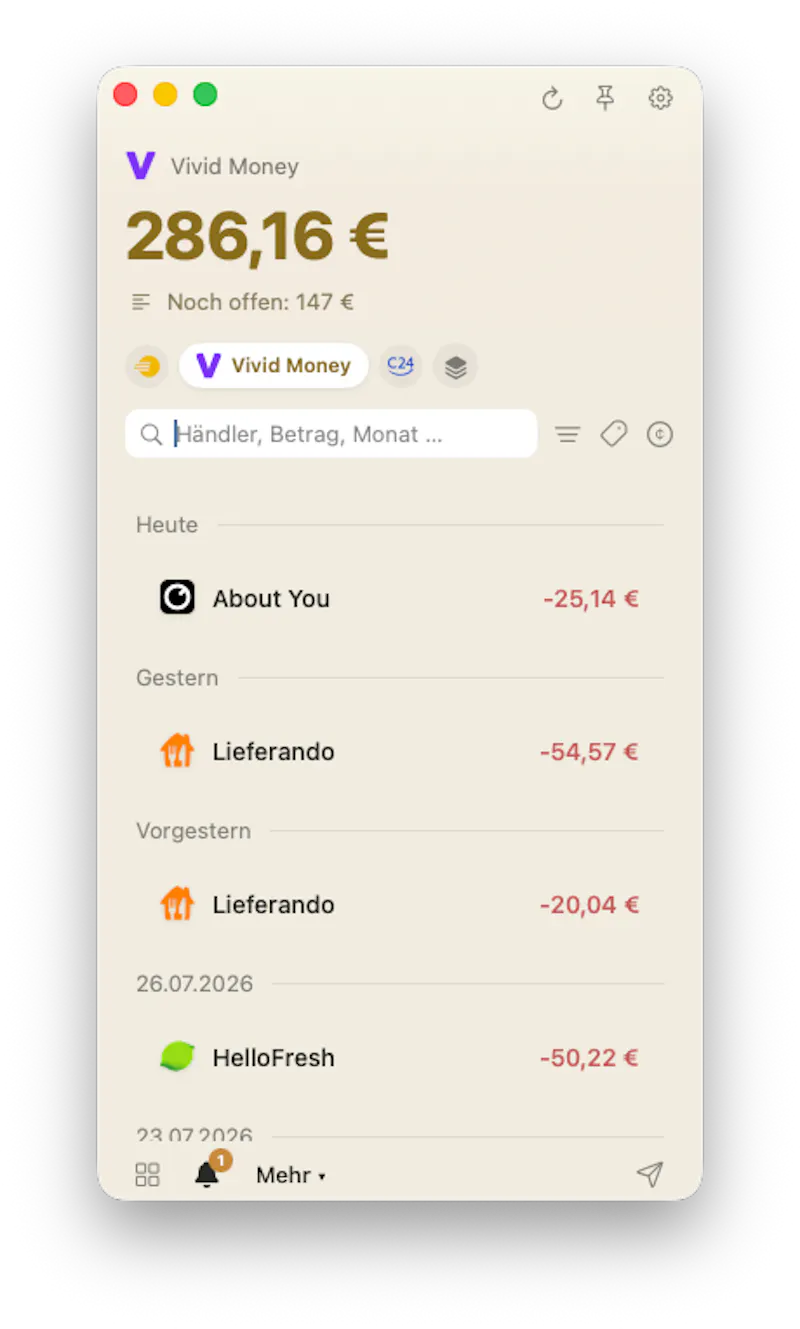 simplebanking 2.0 screenshot 3