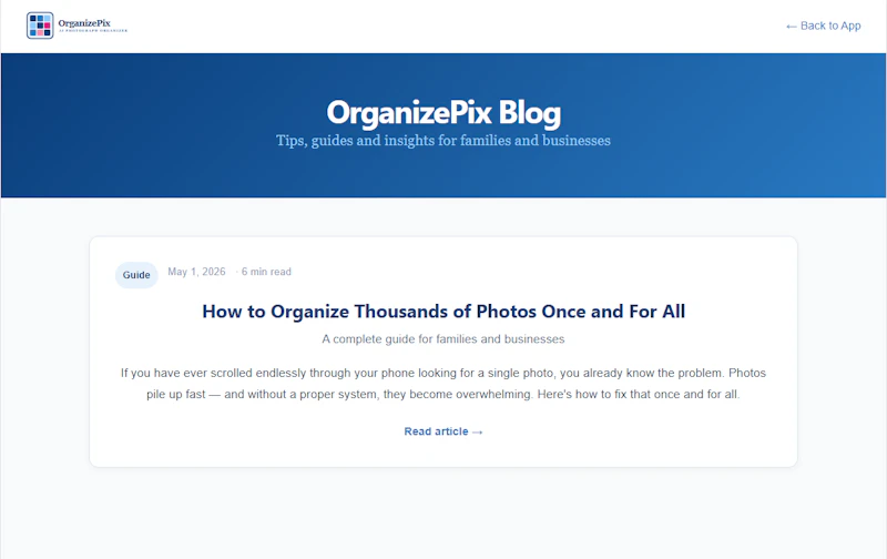 OrganizePix screenshot 4