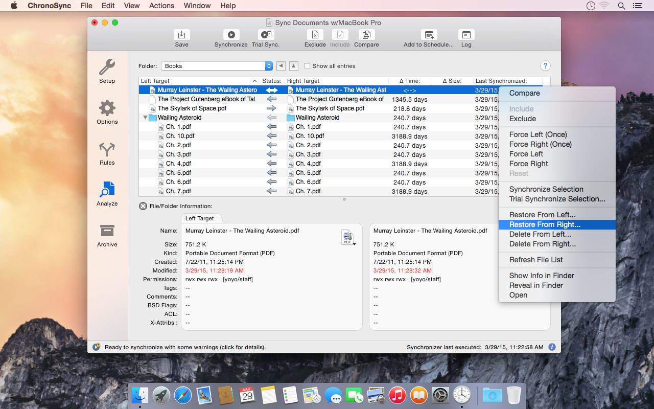 ChronoSync gallery image
