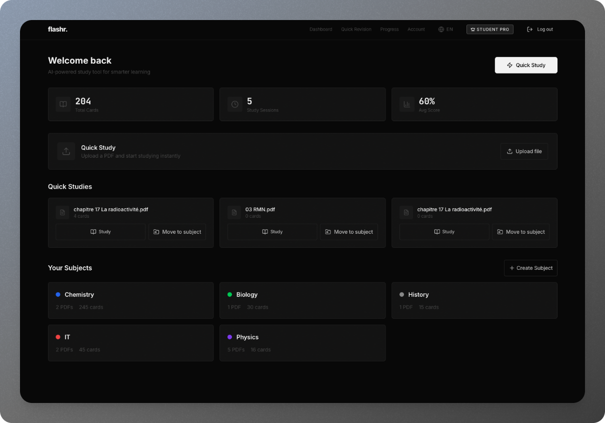 Flashr - Screenshot 2 showing product features and functionality