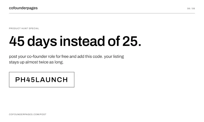 Cofounder Pages screenshot 4