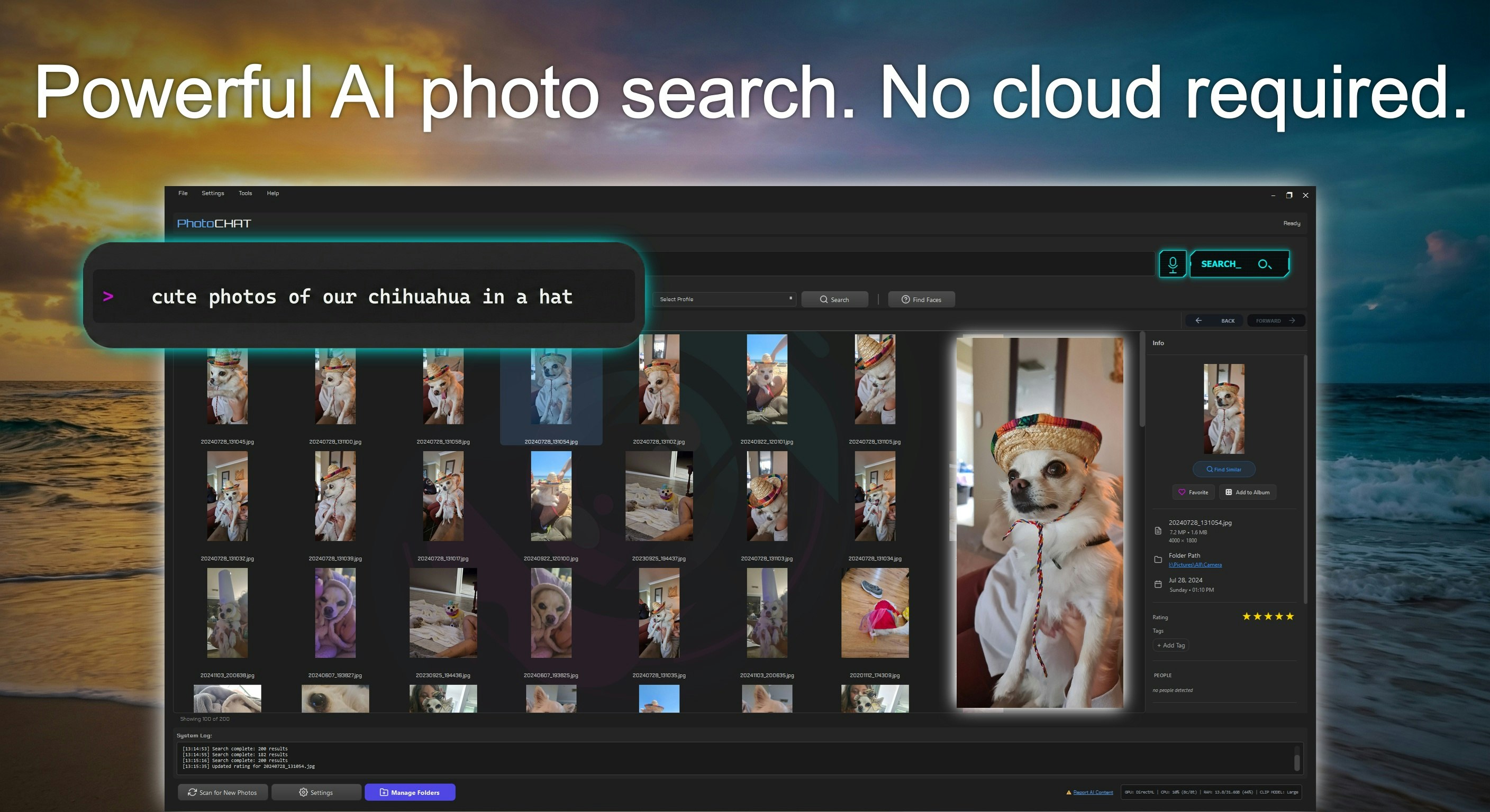 PhotoCHAT AI - Screenshot 2 showing product features and functionality