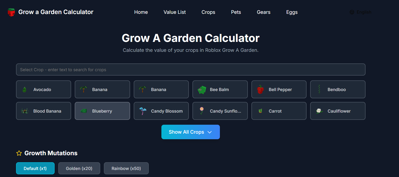 Grow a Garden Calculator gallery image