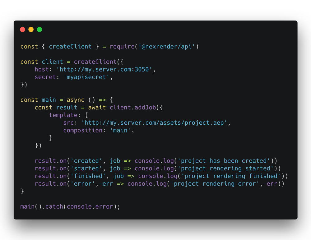 nexrender gallery image