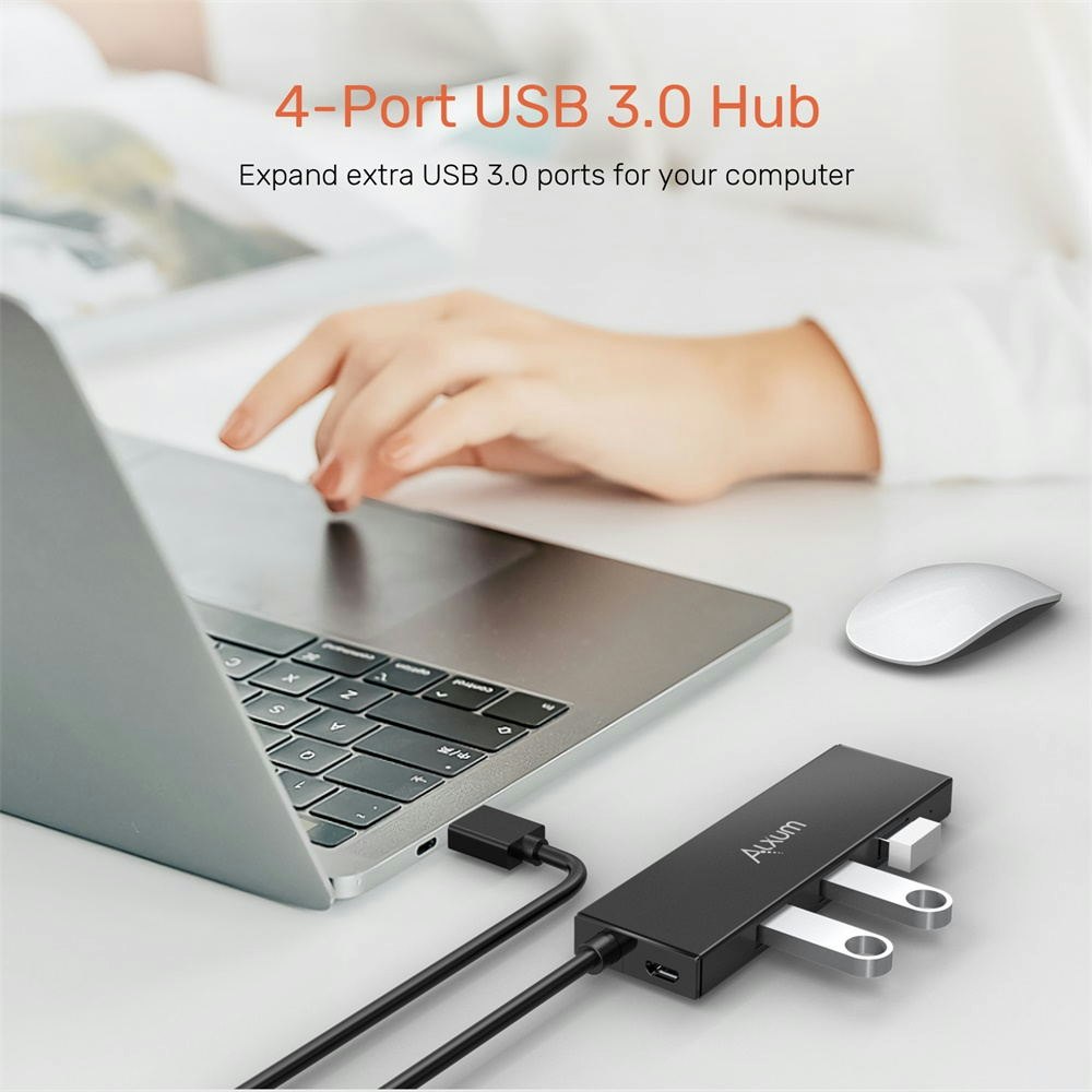 Alxum 4-Port USB 3.0 Extension Hub