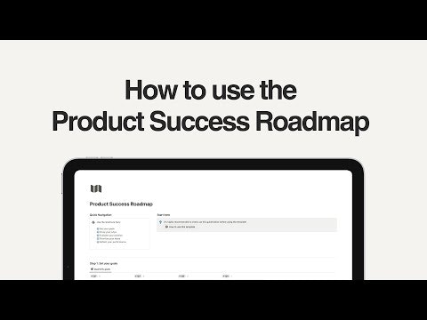 Notion Product Success Roadmap gallery image