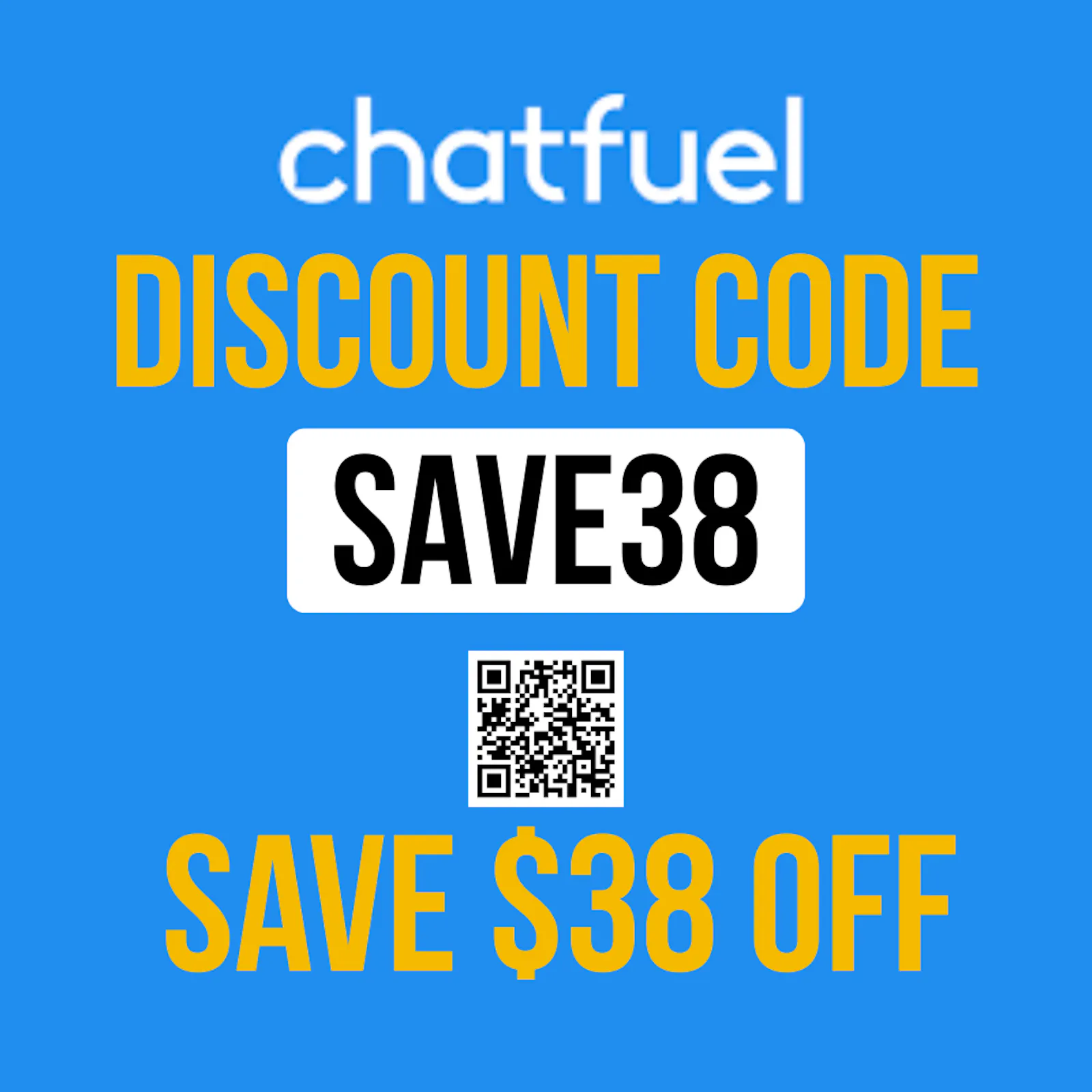 Chatfuel Discount Code SAVE38 - $38 OFF screenshot 1