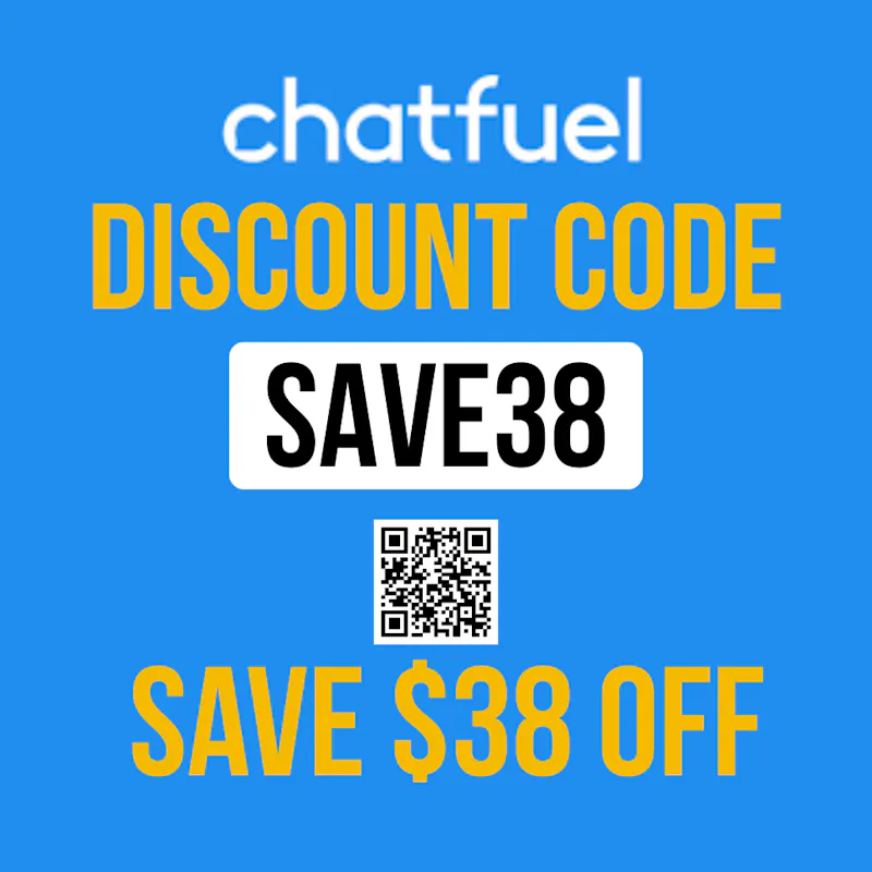 Chatfuel Discount Code SAVE38 - $38 OFF screenshot 1
