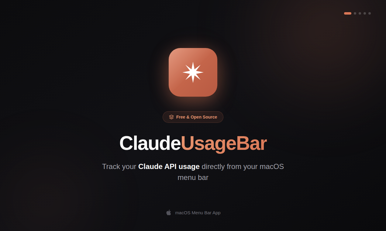 ClaudeUsageBar screenshot