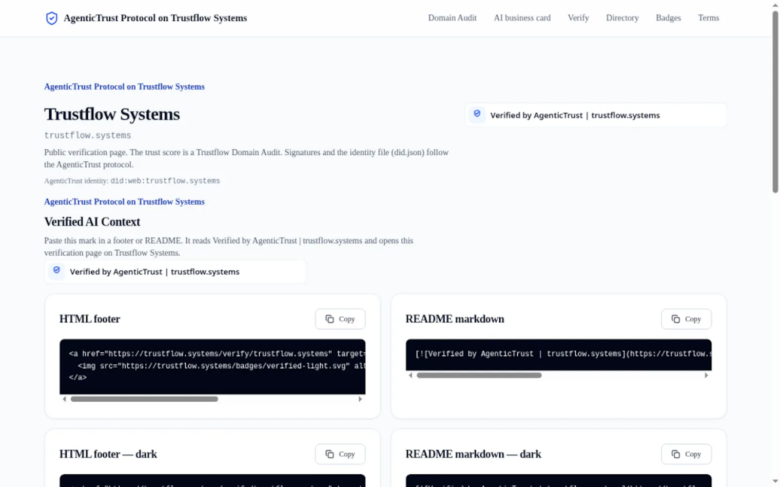 AgenticTrust screenshot 2