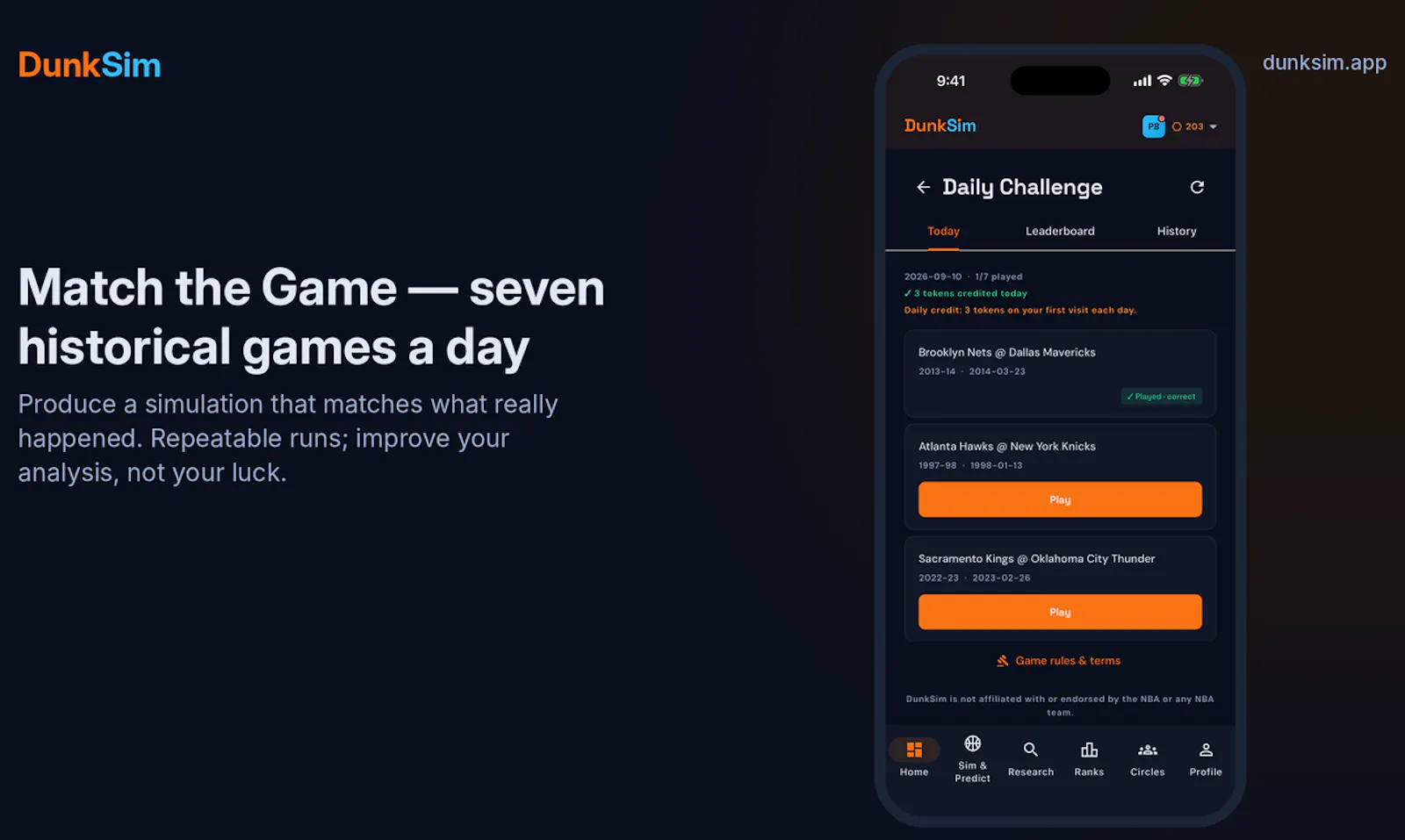 DunkSim screenshot 7