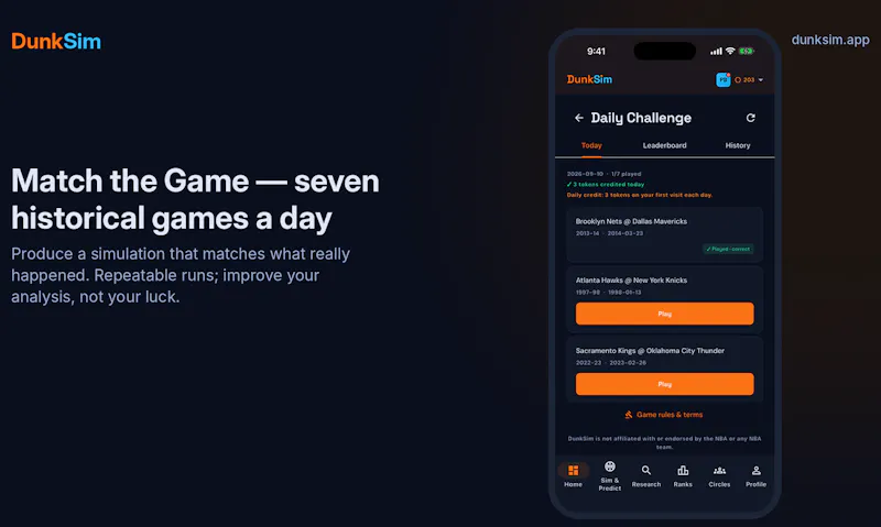 DunkSim screenshot 7