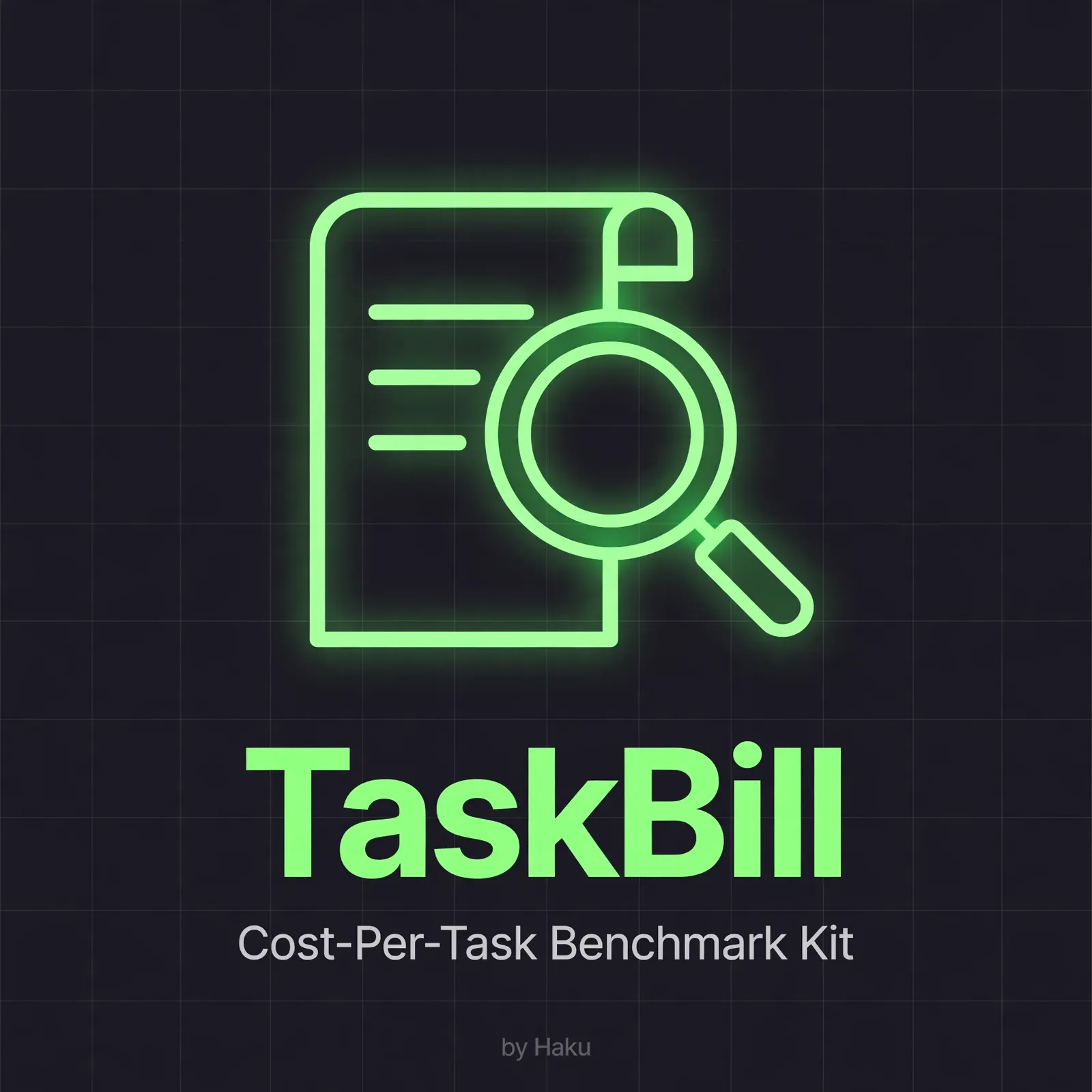 TaskBill — Cost-Per-Task Benchmark Kit logo