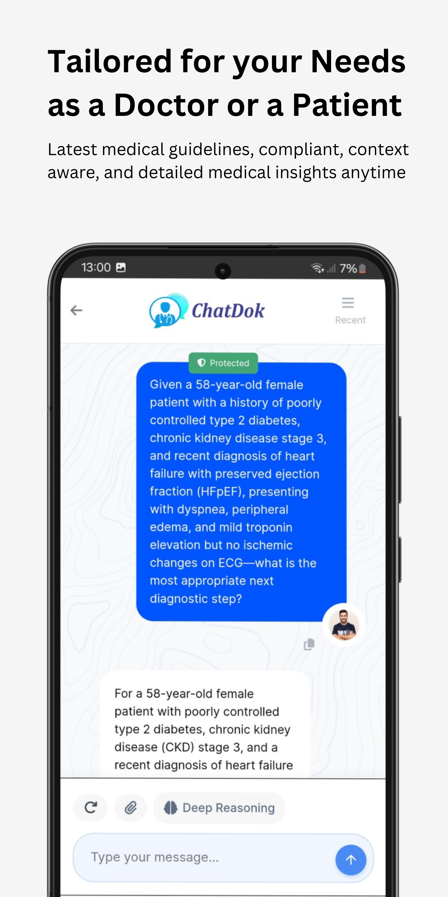 Chatdok - Chatbot medico generativo alimentato dall'intelligenza artificiale per un supporto affidabile media 4