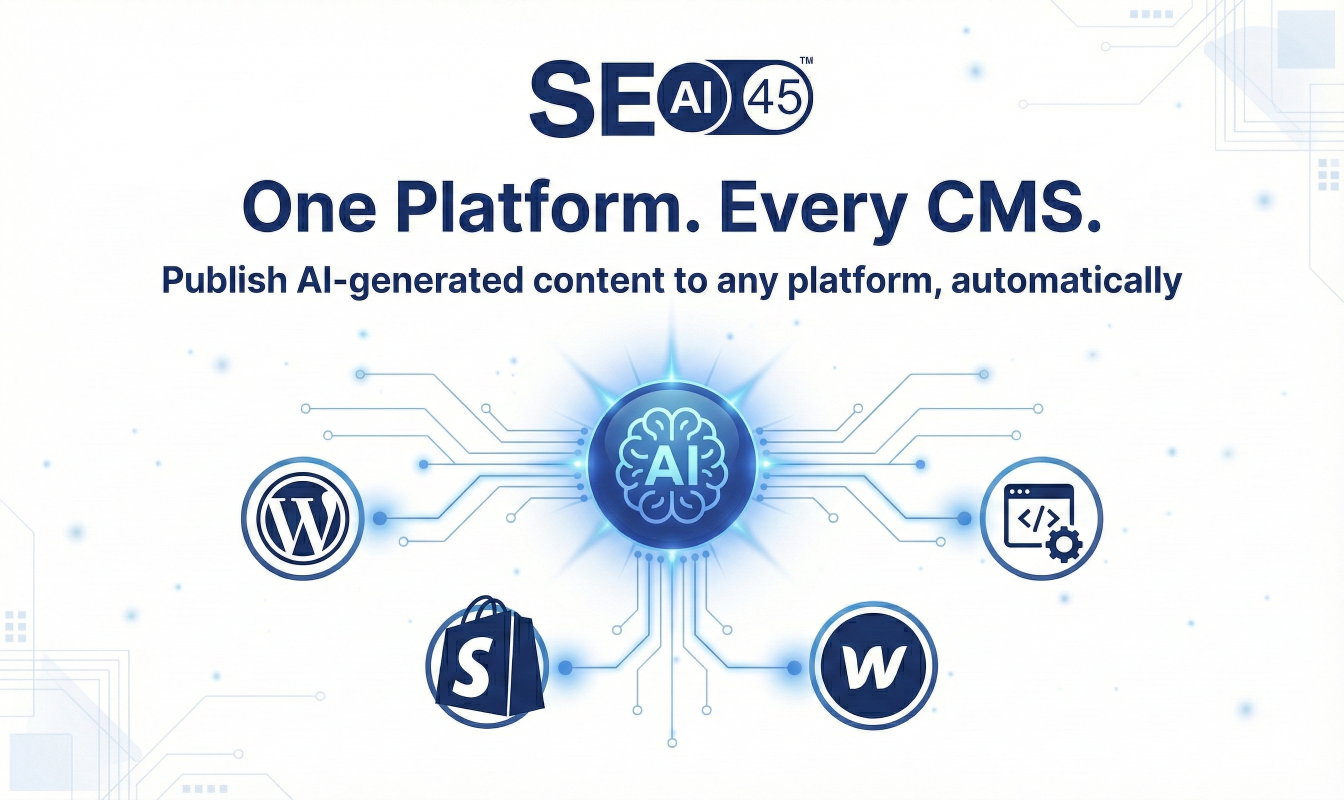 SEO45™ AI - Screenshot 4 showing product features and functionality