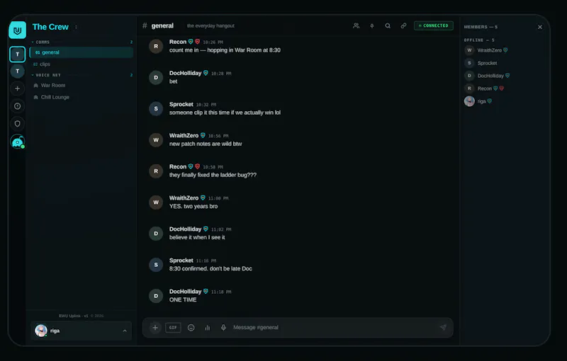 BWU Uplink screenshot 2