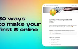 50 ways to make your first $ online media 1