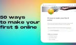 50 ways to make your first $ online image