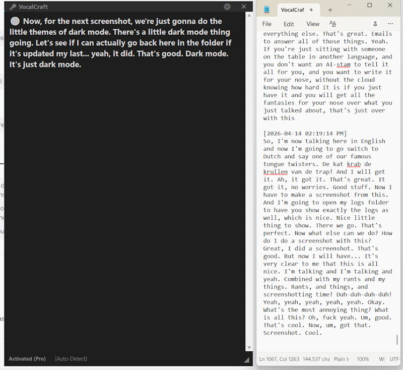 VocalCraft: Lifetime Offline Dictation screenshot 7