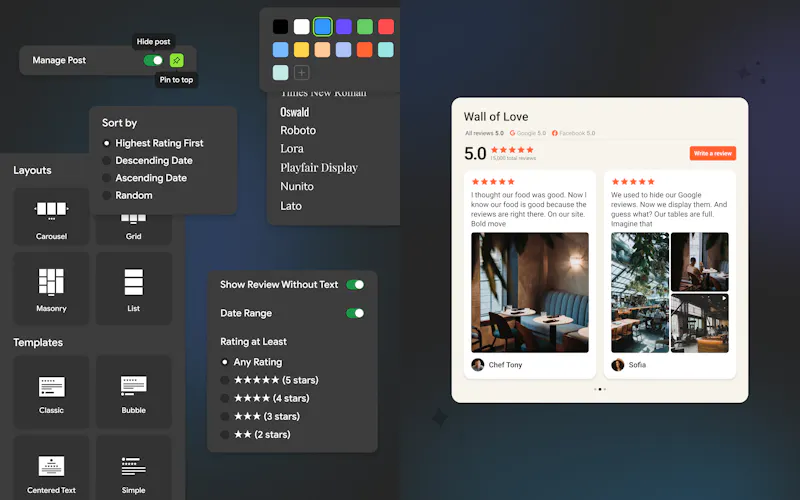 Mirror App. Reviews Widget screenshot 2