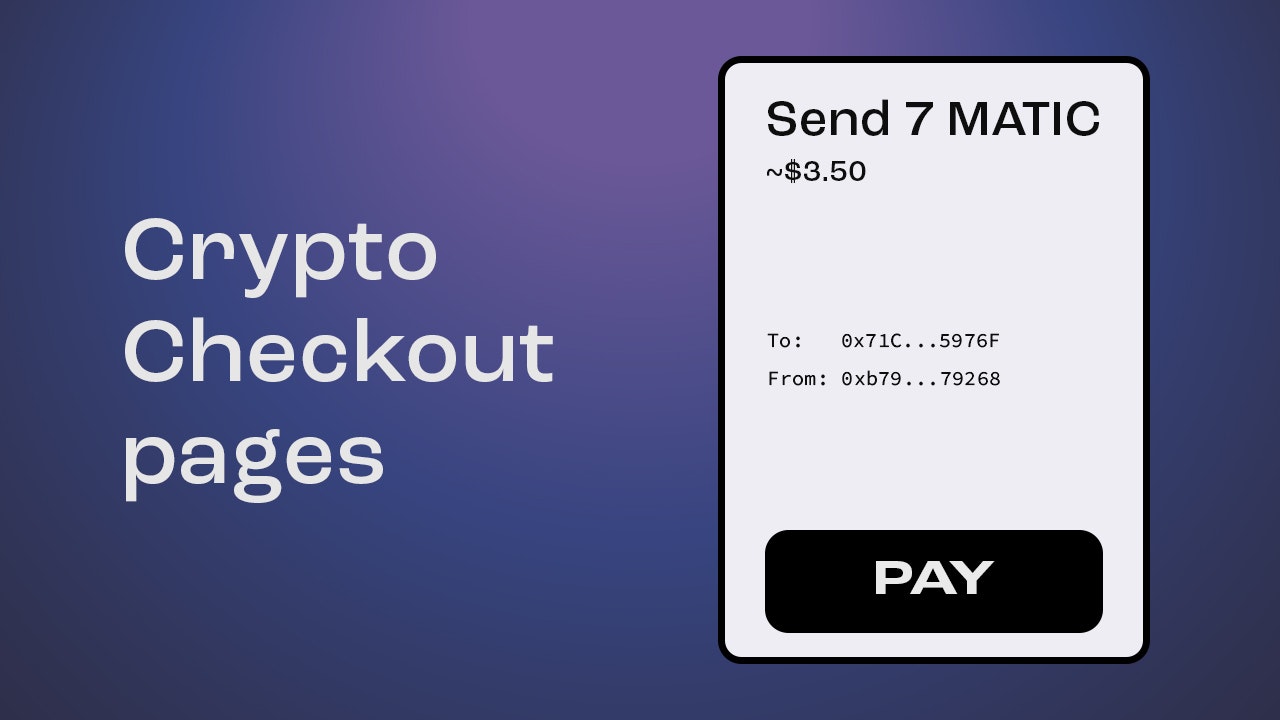 Crypto Checkout Pages - accept crypto in seconds without any fees media 1